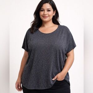 H&M Tiny Polka Dot Cotton Top Size XXL Short Sleeve